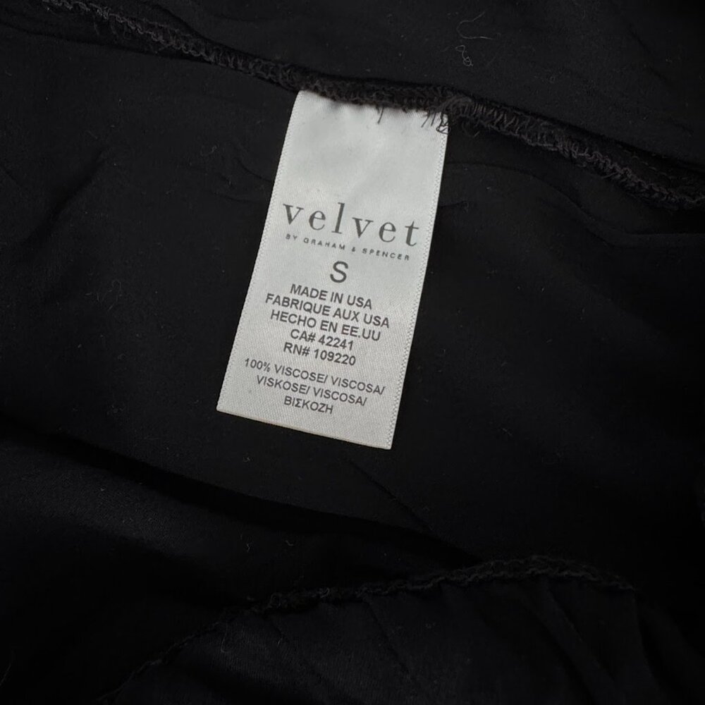 Velvet Graham Spencer Black Jumpsuit Casual Travel Minimalist One Piece S - Picture 12 of 12
